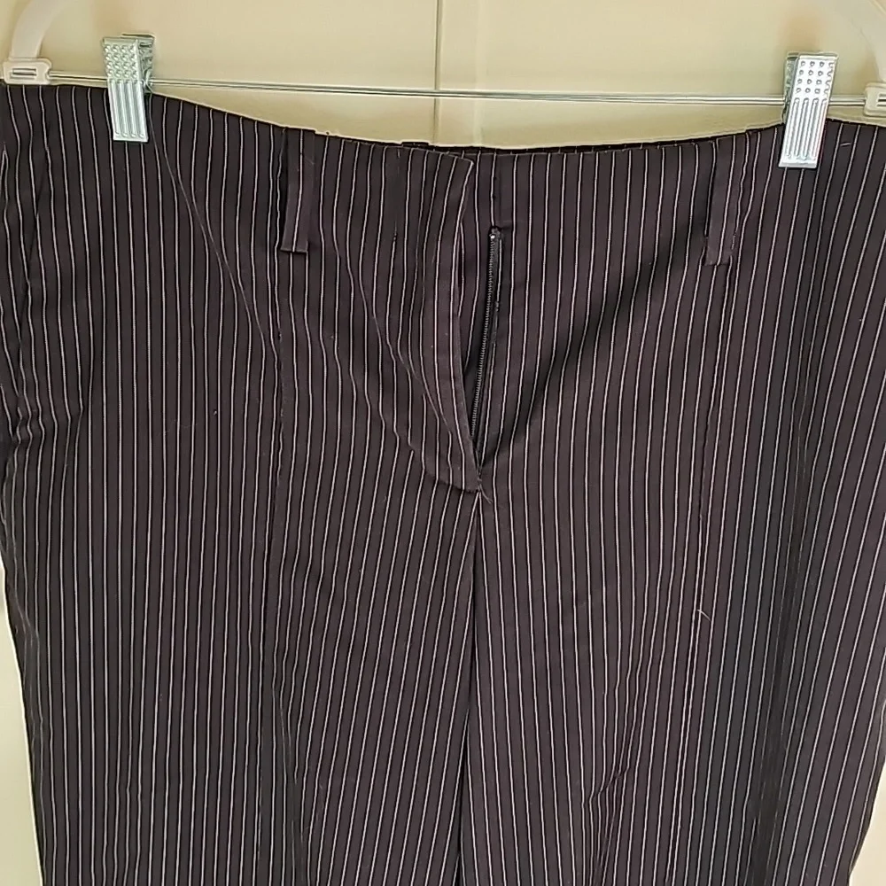 Black Pinstripe Pants - Picture 2 of 5